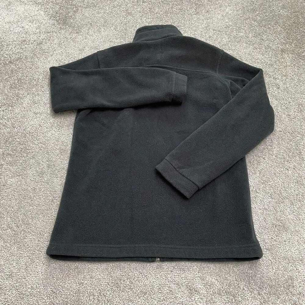 Columbia Steens Mountain Fleece Jacket Boys Youth Large Black Full Zip Outdoor - Picture 2 of 10